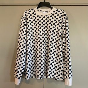 Size large Obey flowered thermal shirt